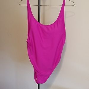 Purple one piece swimsuit